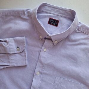 UNTUCKit Oxford Shirt Men's‎ 3XL Purple Cotton Long Sleeve